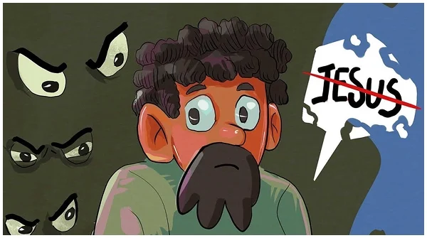 Peter when he was betraying Jesus